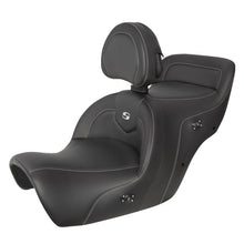 Saddlemen Heated Roadsofa™ Seat - Carbon Fiber - Includes Backrest - Black H88-07-185BRHCT_1158490