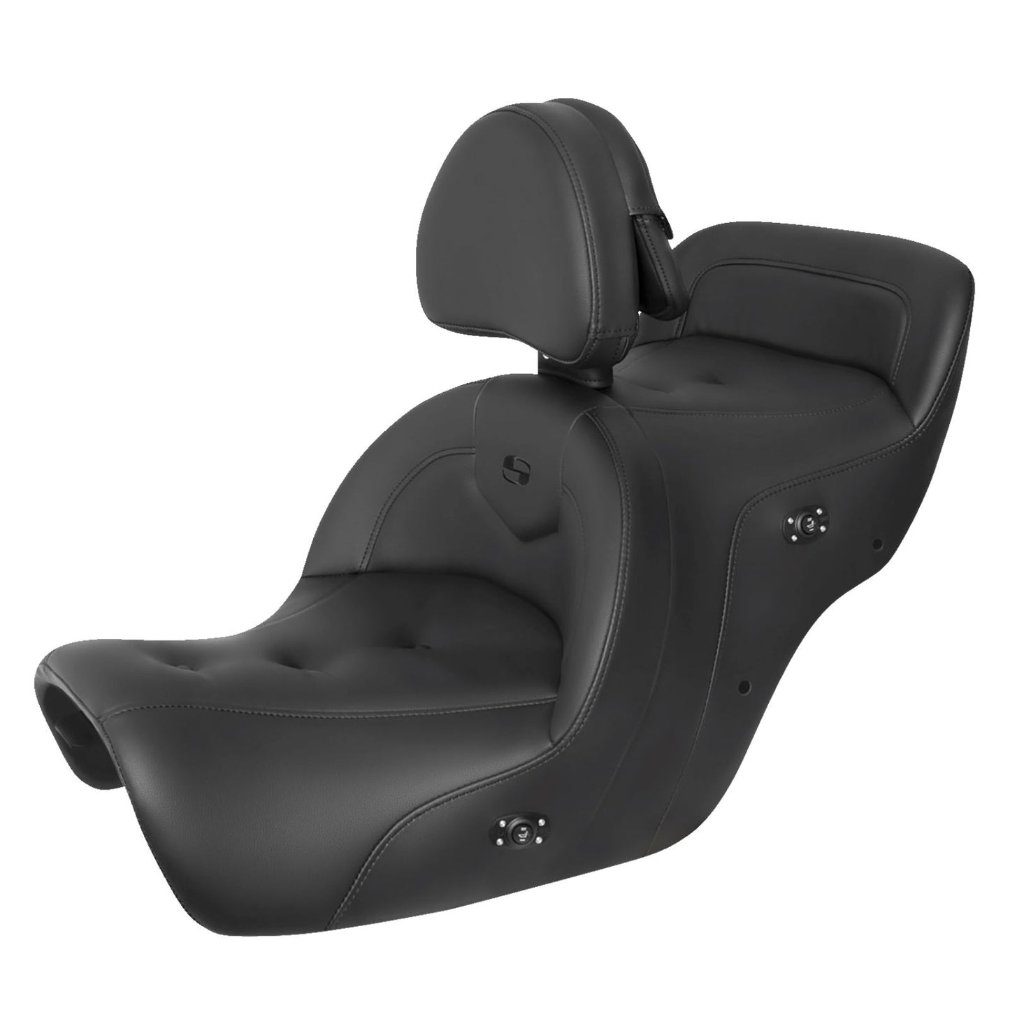 Saddlemen Seat - RoadSofa™ - with Backrest - Pillow Top - Black - Heated H88-07-181BRHCT_1160879