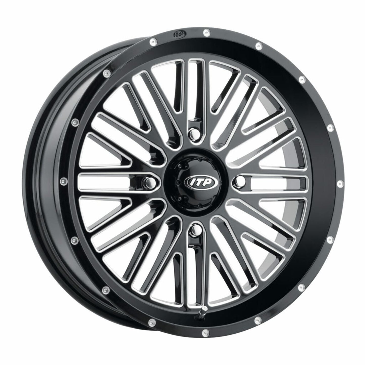 ITP Momentum Wheel - Black/Milled - 14x7 - 4/110 - 4+3 (+10 mm) 1422734731B_1095701