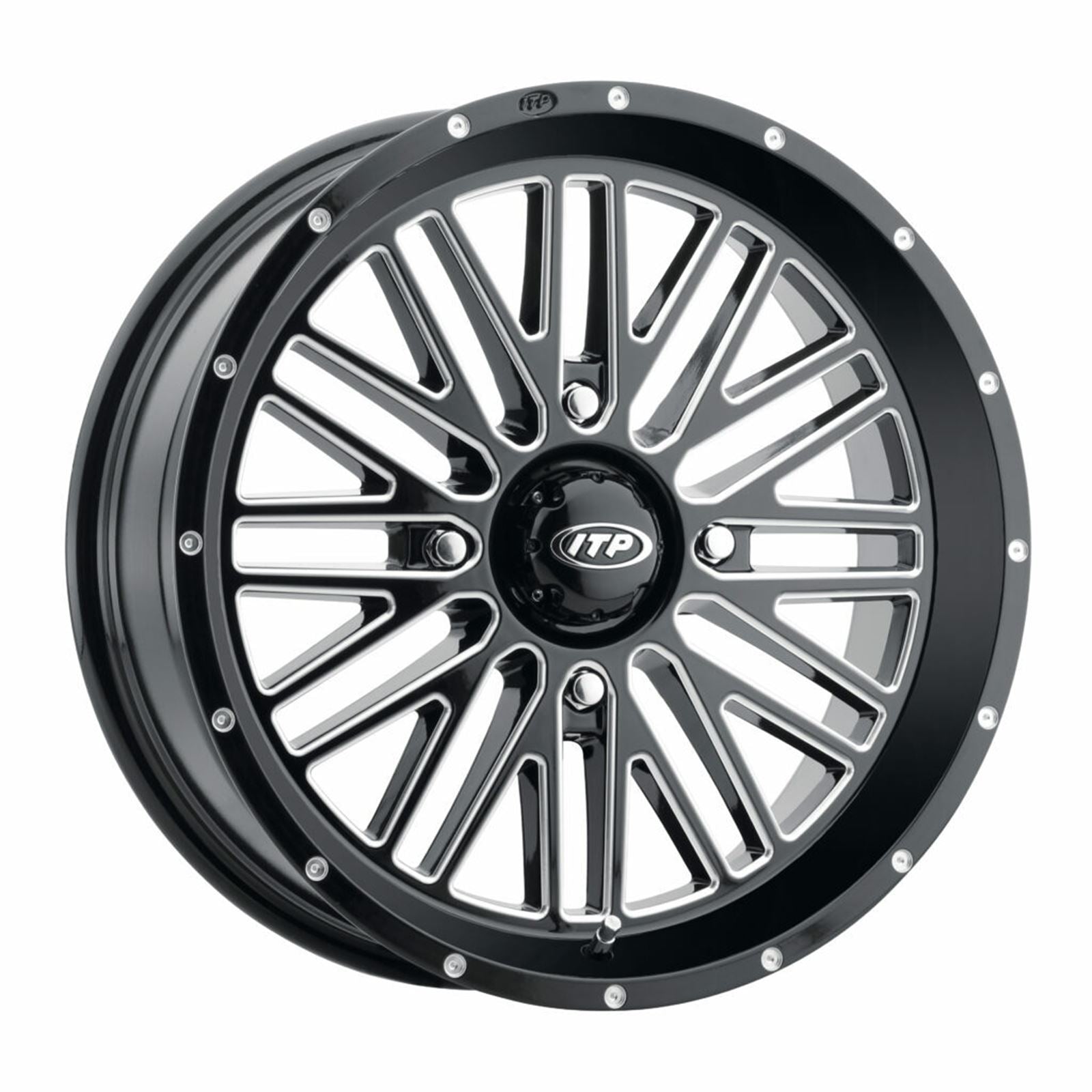 ITP Momentum Wheel - Black/Milled - 14x7 - 4/110 - 4+3 (+10 mm) 1422734731B_1095701