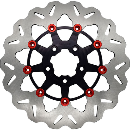 Galfer Rotor 11.5" Floating Wave Front Black/Red Buttons DF680CW-B-R_888314