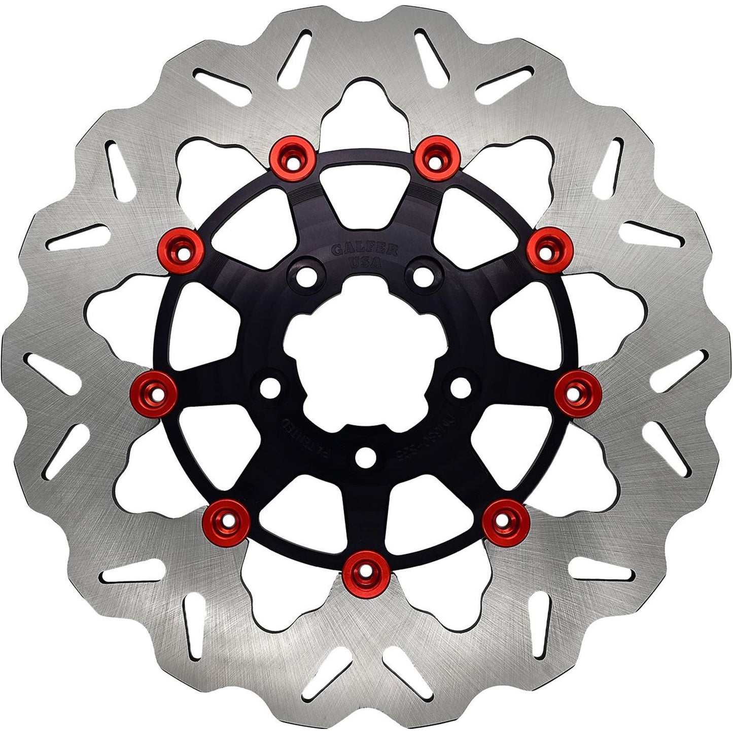 Galfer Rotor 11.5" Floating Wave Front Black/Red Buttons DF680CW-B-R_1479801