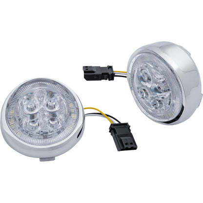 Ciro Turn Signal Insert - Front - Chrome/Clear [MPN: 45403]_1097307