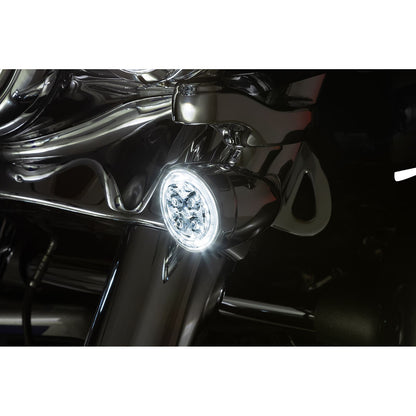 Ciro Turn Signal Insert - Front - Chrome/Clear [MPN: 45403]_1097437