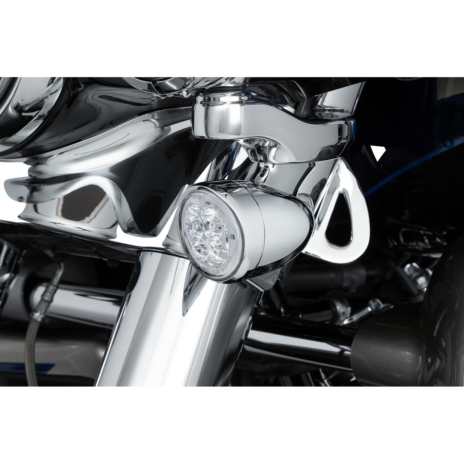 Ciro Turn Signal Insert - Front - Chrome/Clear [MPN: 45403]_1097436