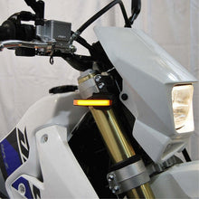 New Rage Cycle Front Turn Signals - Black for 10+ Suzuki DRZ400 [MPN: DRZ-400-FB-F]_1462067