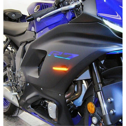 New Rage Cycle Front Turn Signals - Black for 21+ Yamaha R7 [MPN: R7-FB]_1300880
