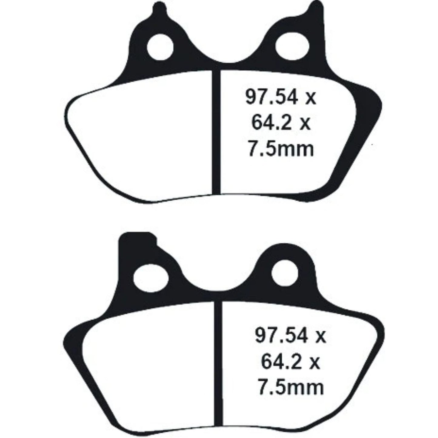 Lyndall Brakes X-Treme Profiled Brake Pad - Front/Rear [MPN: 7195-X-P]_1150281