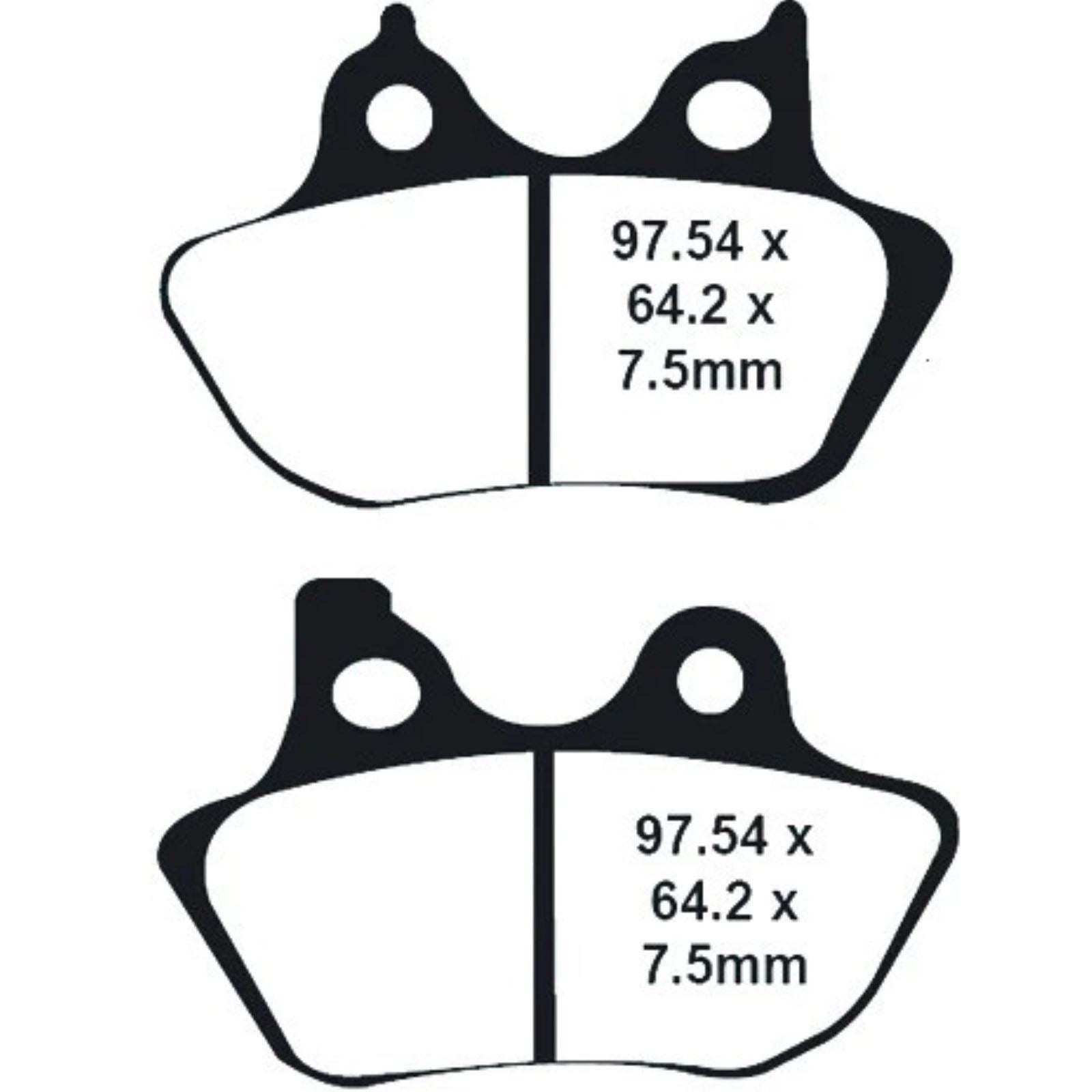 Lyndall Brakes X-Treme Profiled Brake Pad - Front/Rear [MPN: 7195-X-P]_1150281