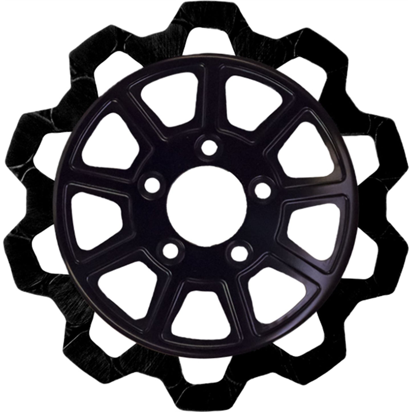 Lyndall Brakes 9-Spoke Rotor Rear Black/Black Bow Tie 11.5" [MPN: 4107-2133]_890647