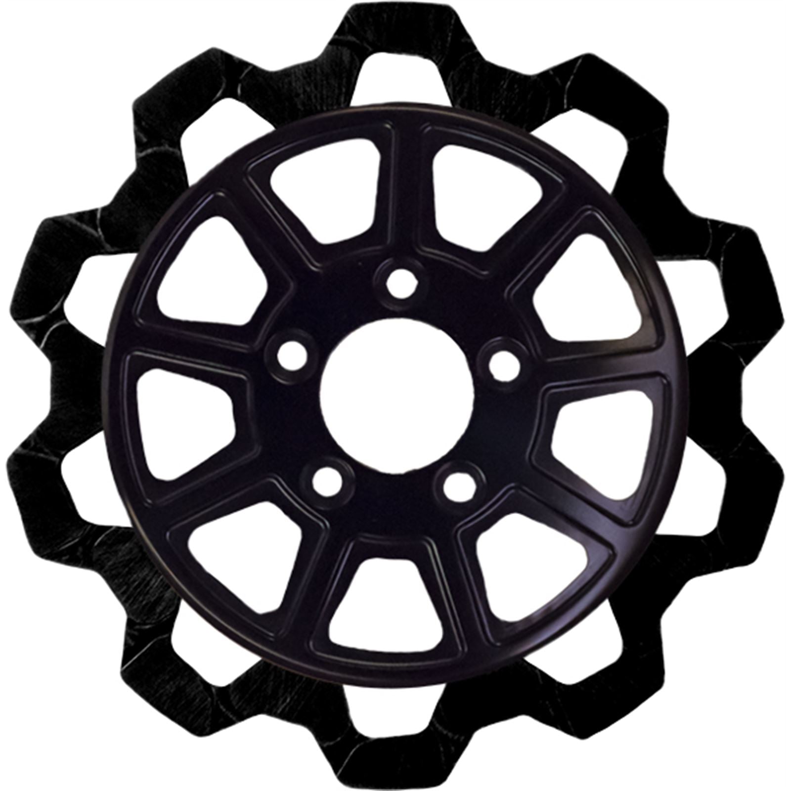 Lyndall Brakes 9-Spoke Rotor Rear Black/Black Bow Tie 11.5" [MPN: 4107-2133]_890647