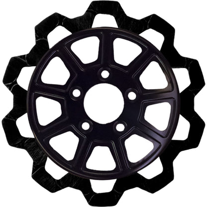 Lyndall Brakes 9-Spoke Rotor Rear Black/Black Bow Tie 11.5" [MPN: 4107-2133]_890647