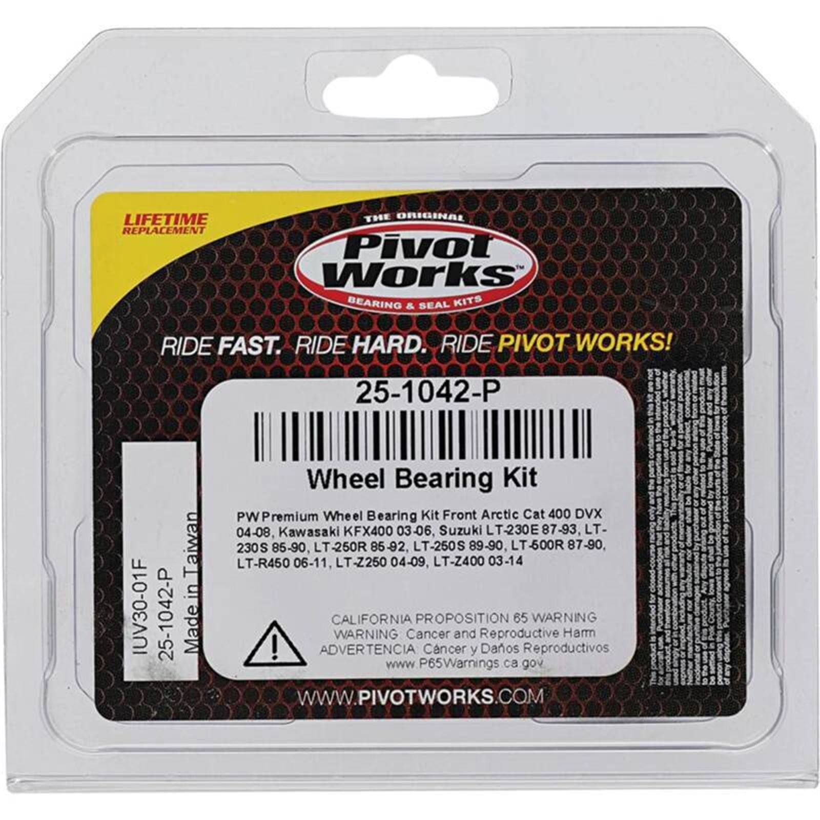 Pivot Works Wheel Bearing Kit - Premium Bearings 25-1042-P_1520388