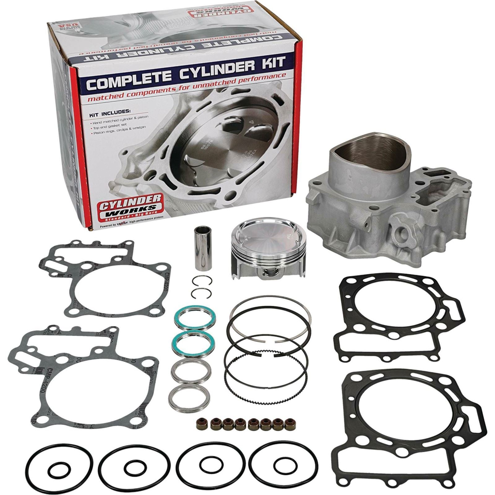 Cylinder Works Cylinder Kit for Compatible with Kawasaki KRF/KRT - Front [MPN: CW30013K01]_890956