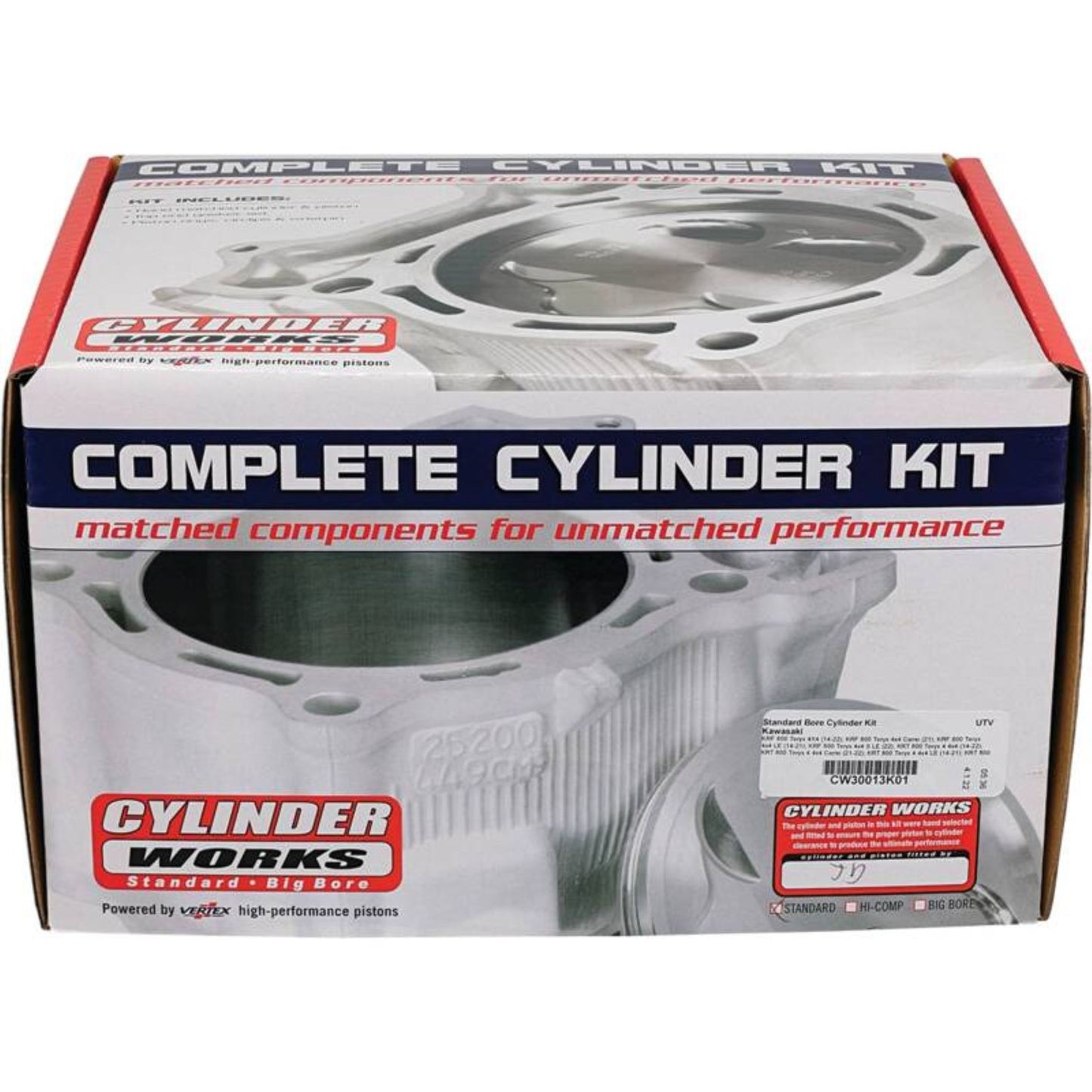 Cylinder Works Cylinder Kit for Compatible with Kawasaki KRF/KRT - Front [MPN: CW30013K01]_2037410