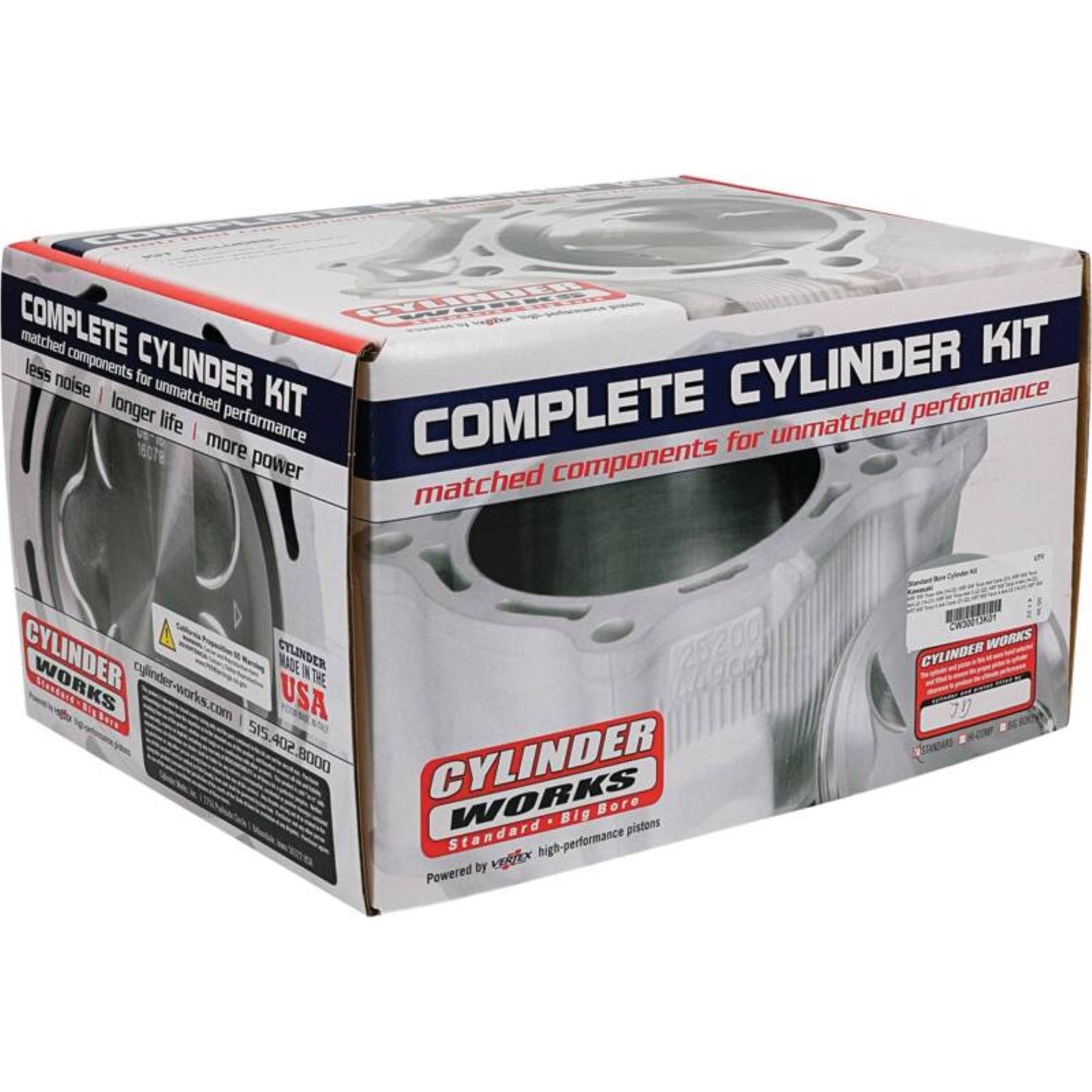 Cylinder Works Cylinder Kit for Compatible with Kawasaki KRF/KRT - Front [MPN: CW30013K01]_2045325