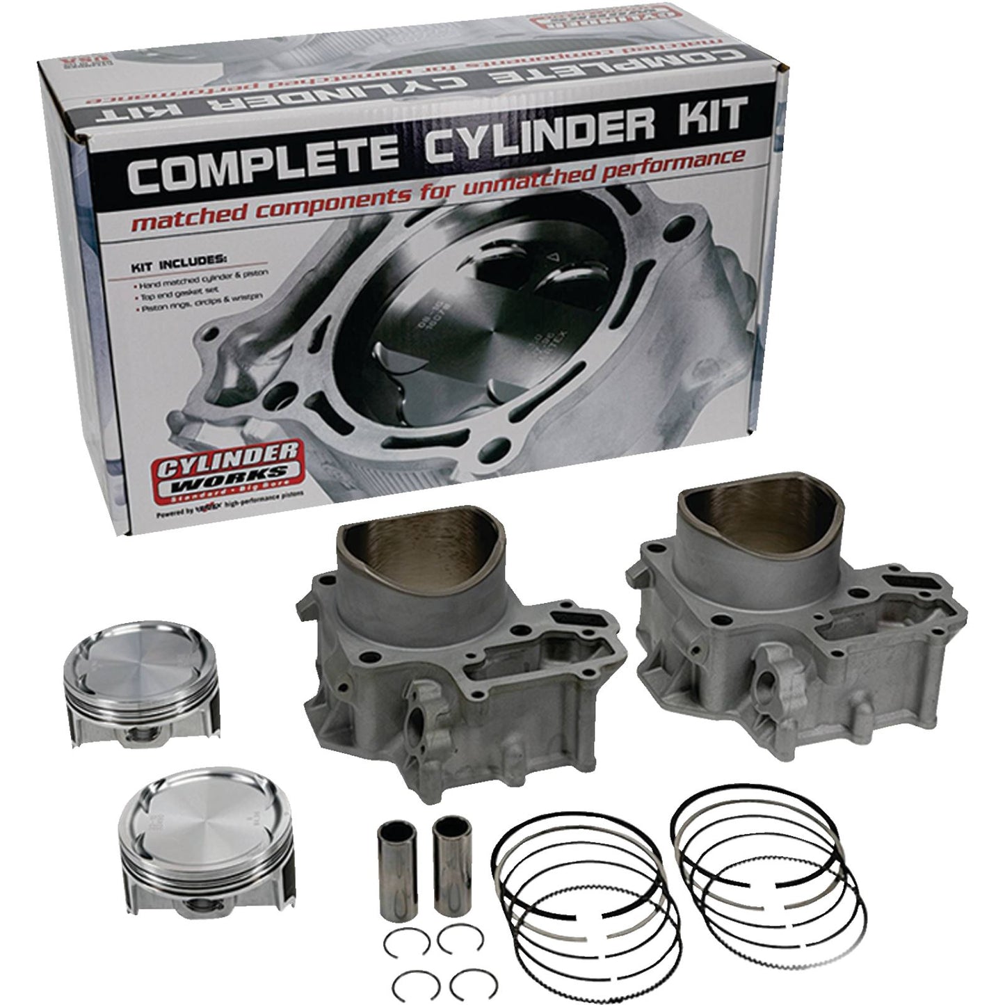 Cylinder Works Cylinder Kit - 85mm - High Compression Compatible with Kawasaki [MPN: CW30013K04HC]_1158493