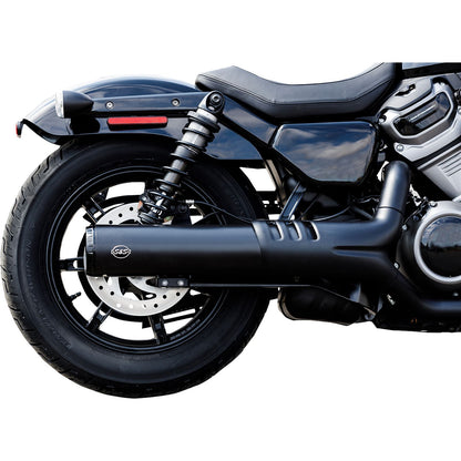 S&S Cycle 4-1/2" Grand National Slip-On Muffler - Black 550-1074_1074637