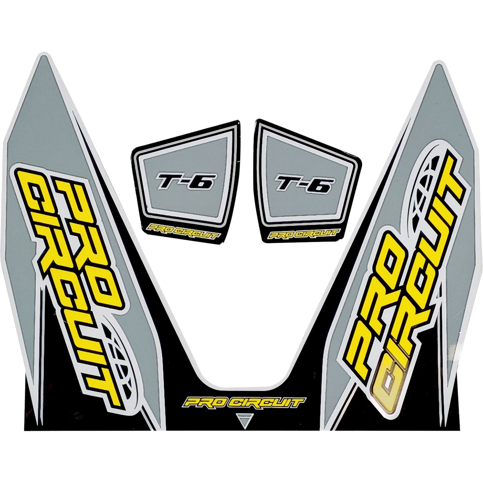 Pro Circuit T-6 Decal - Gray [MPN: DC22T6-GRAY]_1075444