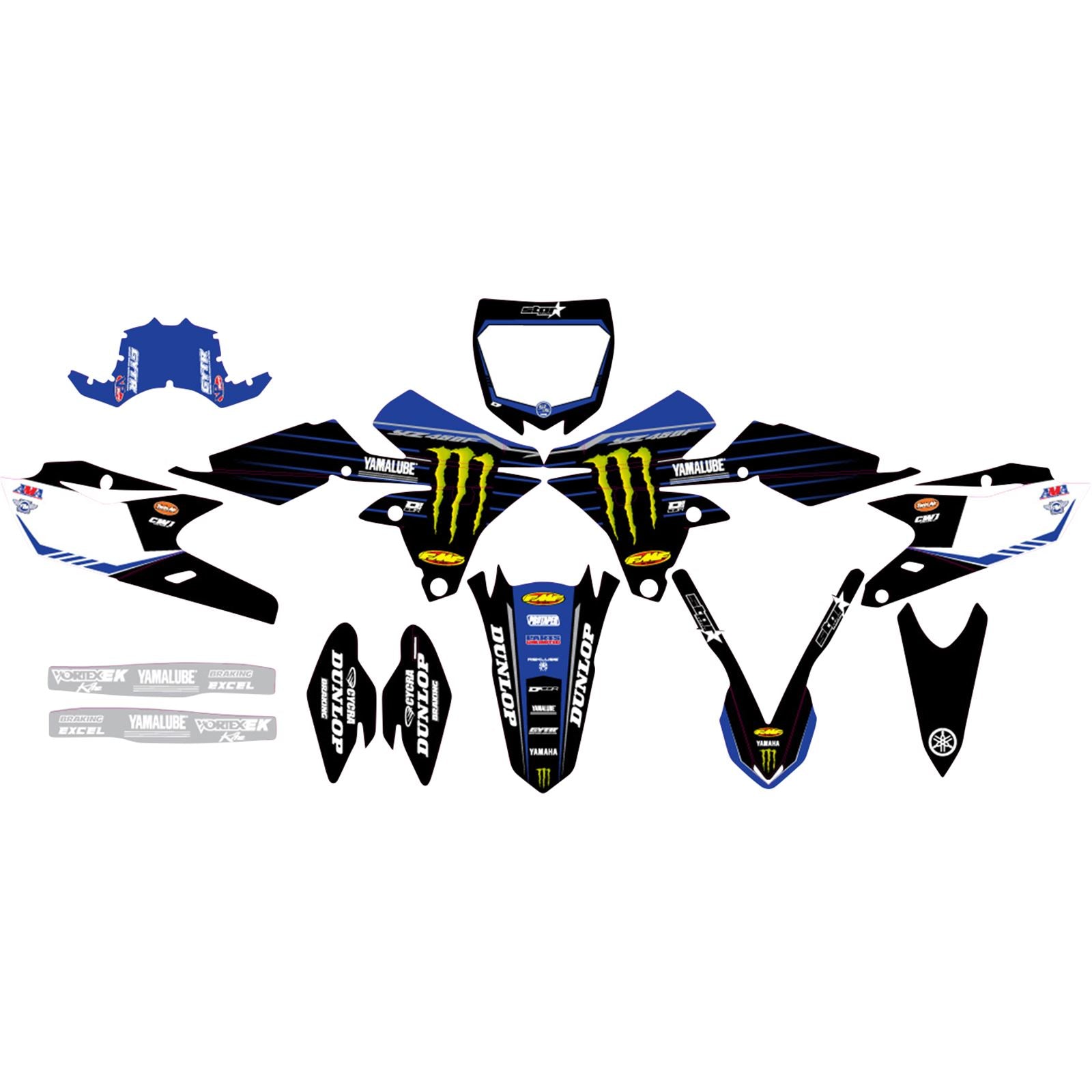 D'Cor Graphic Kit for Yamaha YZ450F - '22 Star [MPN: 20-50-502]_1095968