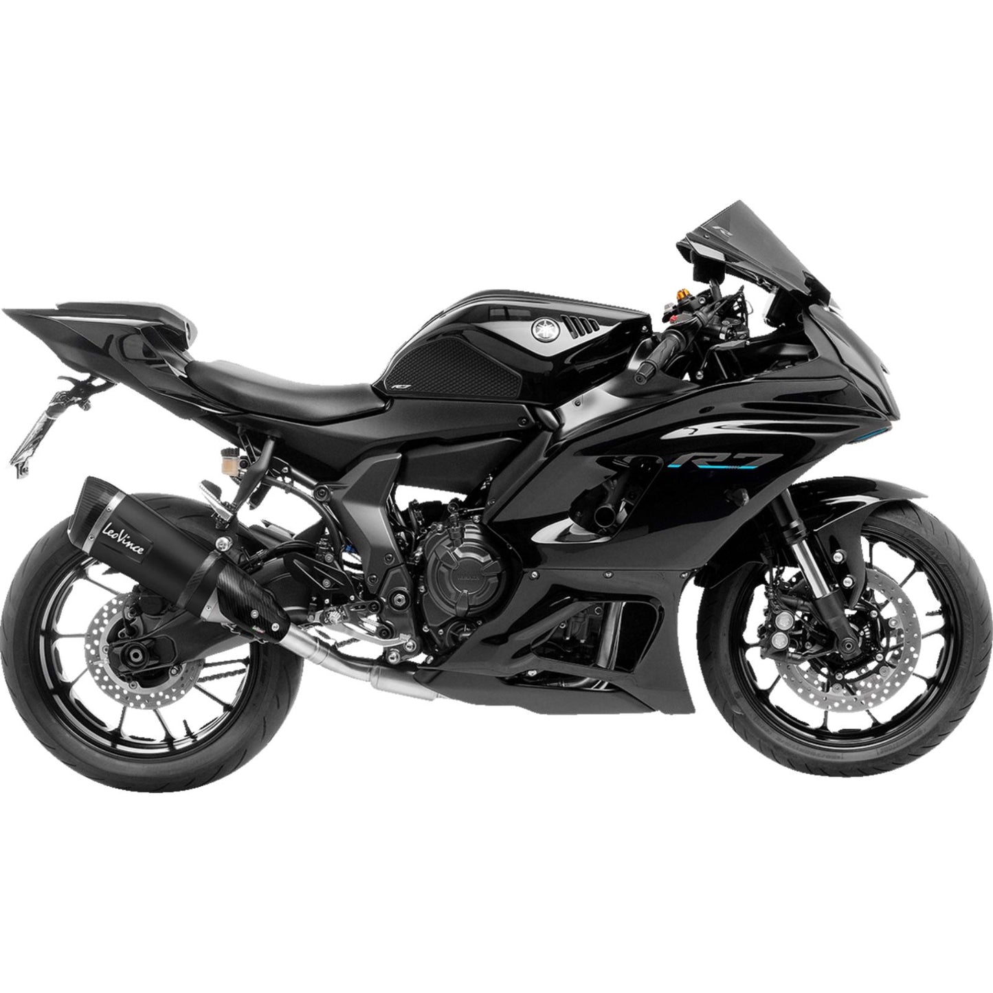 Leovince Factory S Exhaust System - Black for 2022-2024 Yamaha YZF-R7 [MPN: 14405SB]_1164456