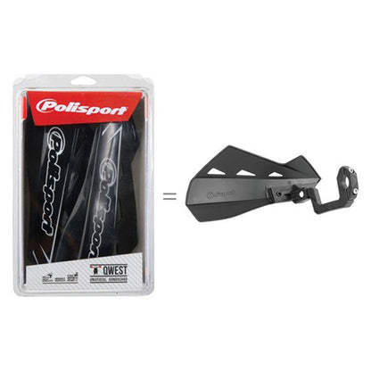 Polisport Qwest Handguards with Plastic Mounting Kit Yellow RM 01 8304200033_590976