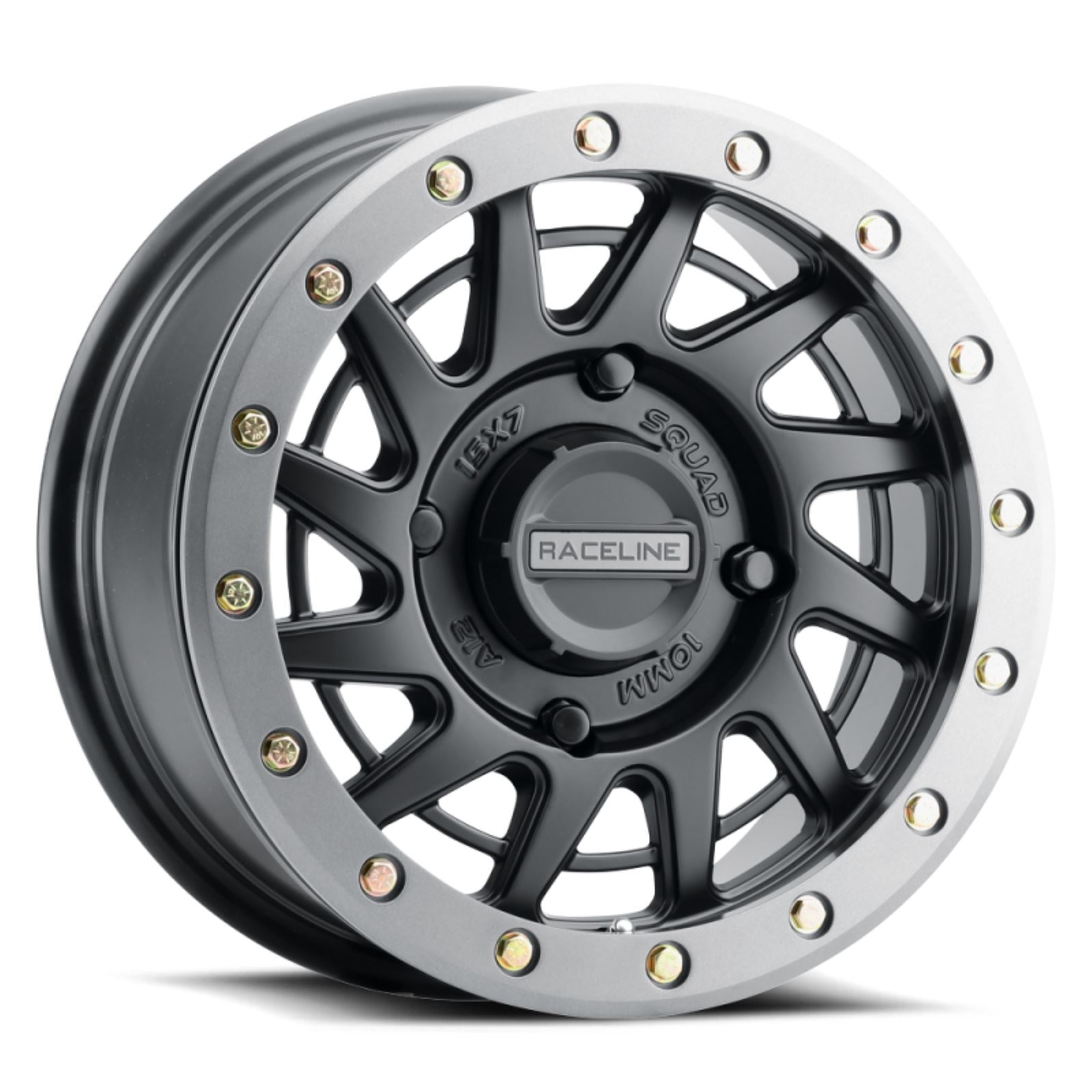 Raceline Squad Beadlock Wheel 15X7 4/137 6+1(+38mm) - Black/Gunmetal A12BG-57037+38_1696307