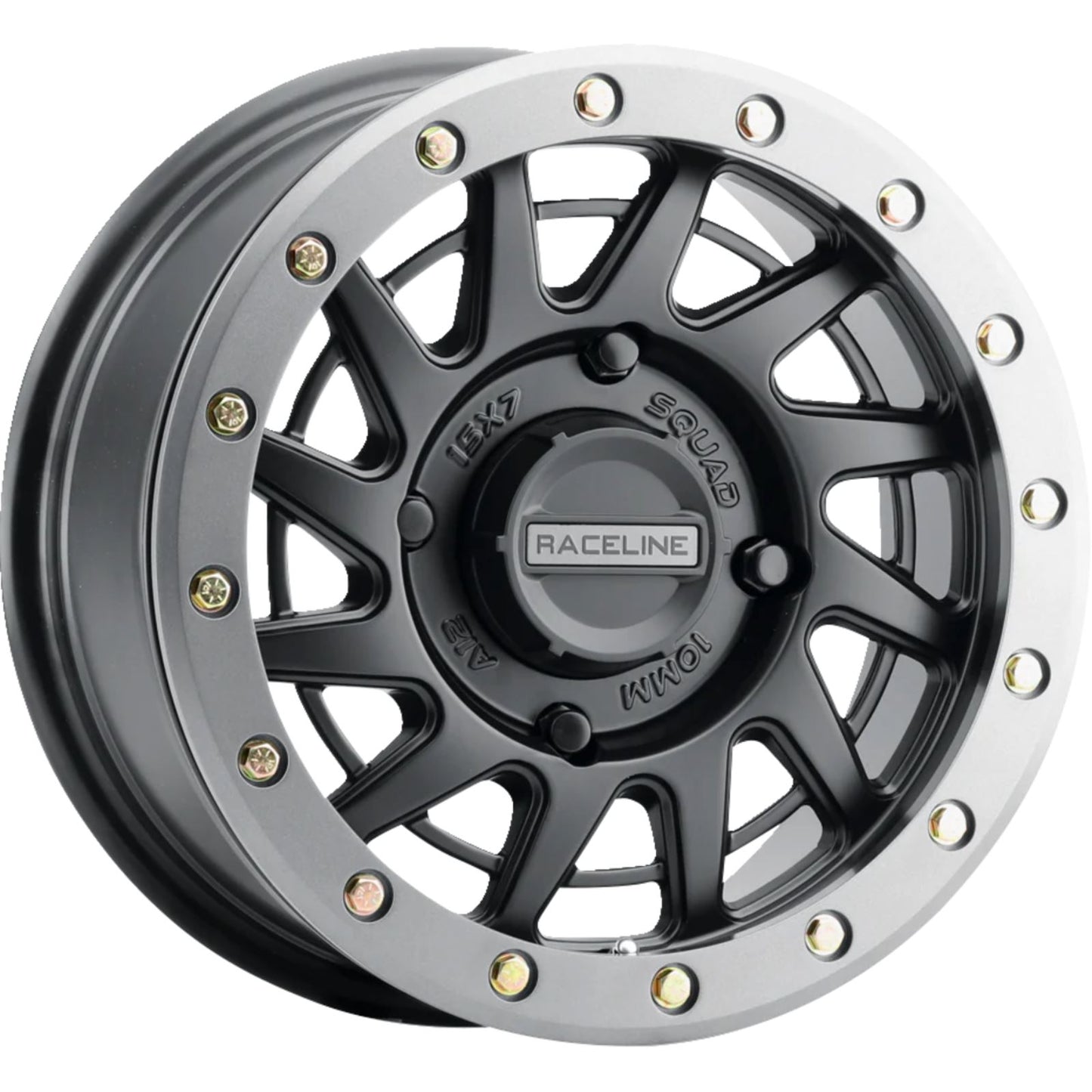Raceline Squad Beadlock Wheel 15X7 4/137 6+1(+38mm) - Black/Gunmetal A12BG-57037+38_1388378