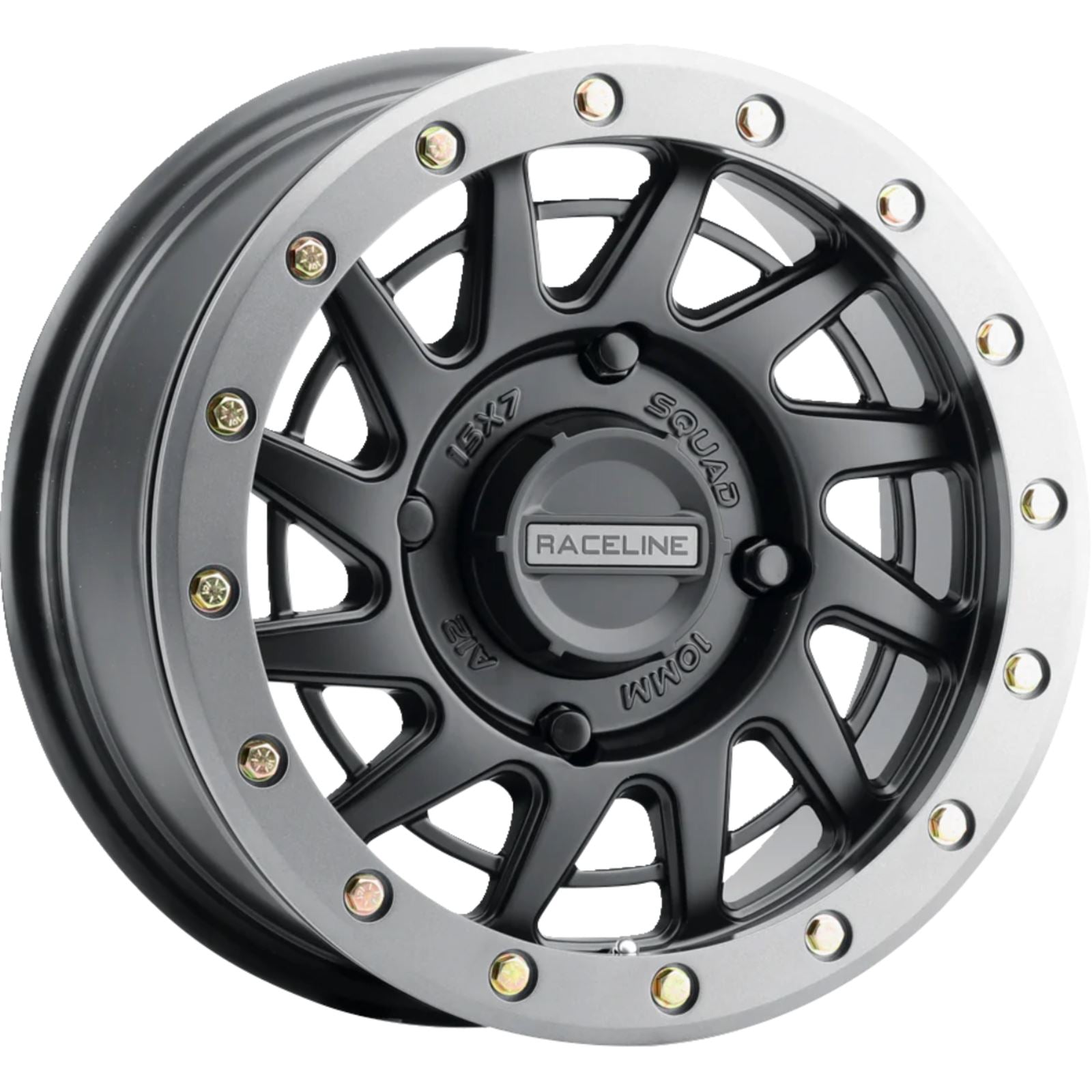 Raceline Squad Beadlock Wheel 15X7 4/137 6+1(+38mm) - Black/Gunmetal A12BG-57037+38_1388378