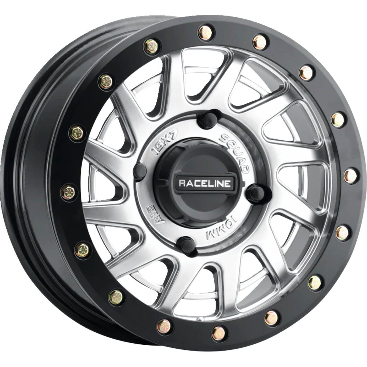 Raceline Squad Beadlock Wheel 15X7 4/137 5+2(+10mm) - Hyper Silver A12SB-57037+10_1388351