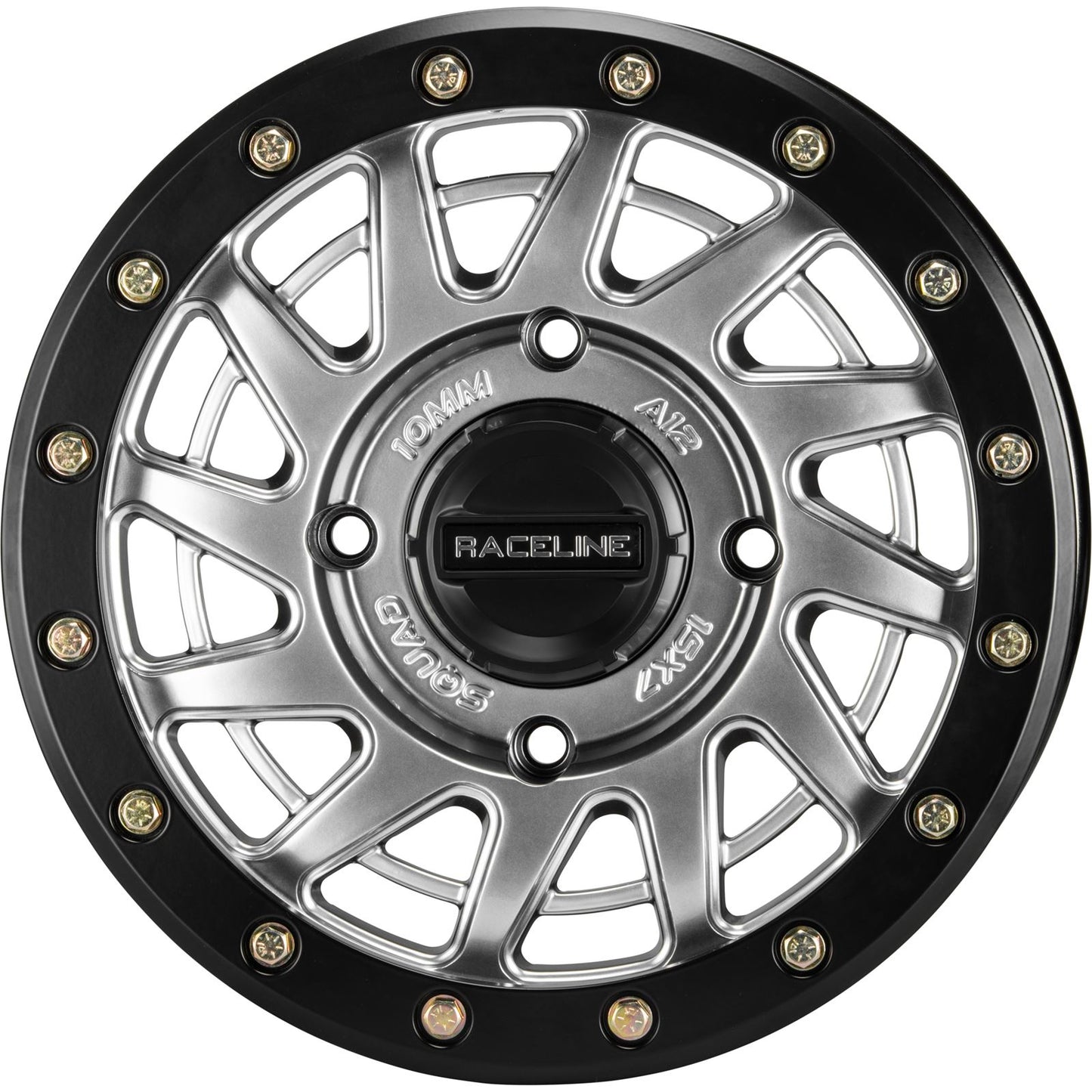 Raceline Squad Beadlock Wheel 15X7 4/137 6+1(+38mm) - Hyper Silver A12SB-57037+38_1075361