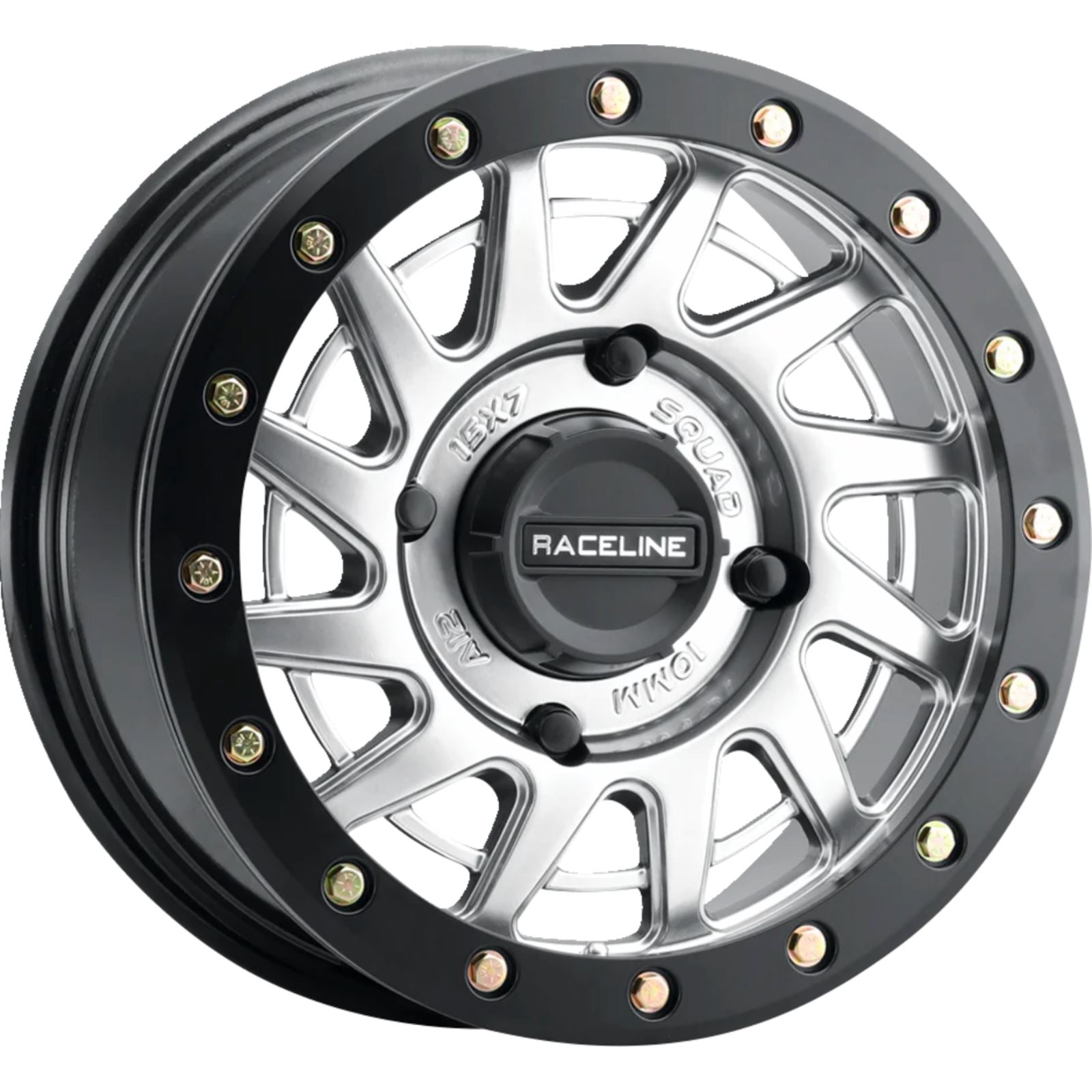 Raceline Squad Beadlock Wheel 15X7 4/156 6+1(+38mm) - Hyper Silver A12SB-57056+38_1388497