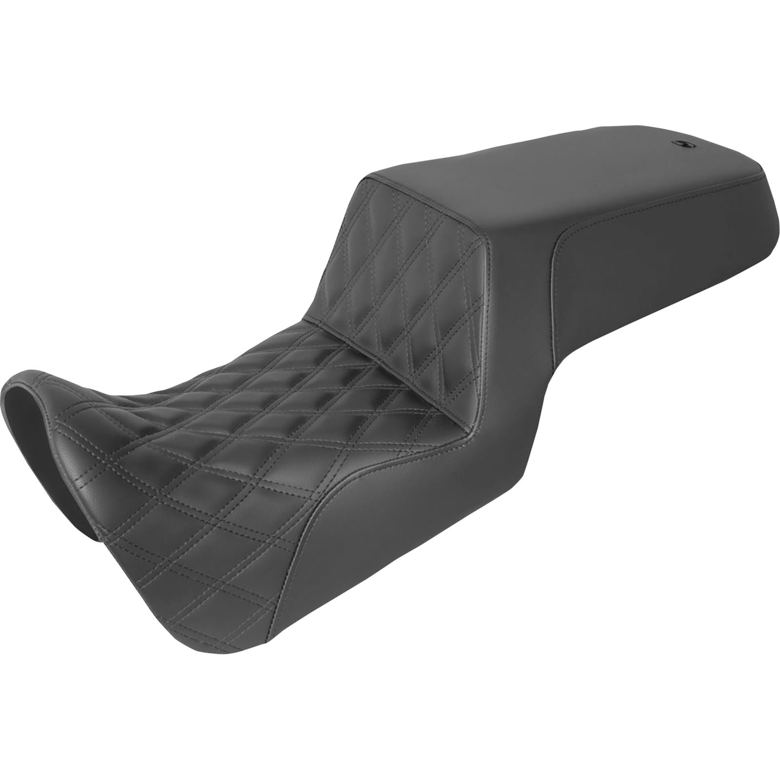 Saddlemen Step Up Seat - Front Lattice Stitch/Rear Smooth - Black [MPN: 821-34-172]_1074992