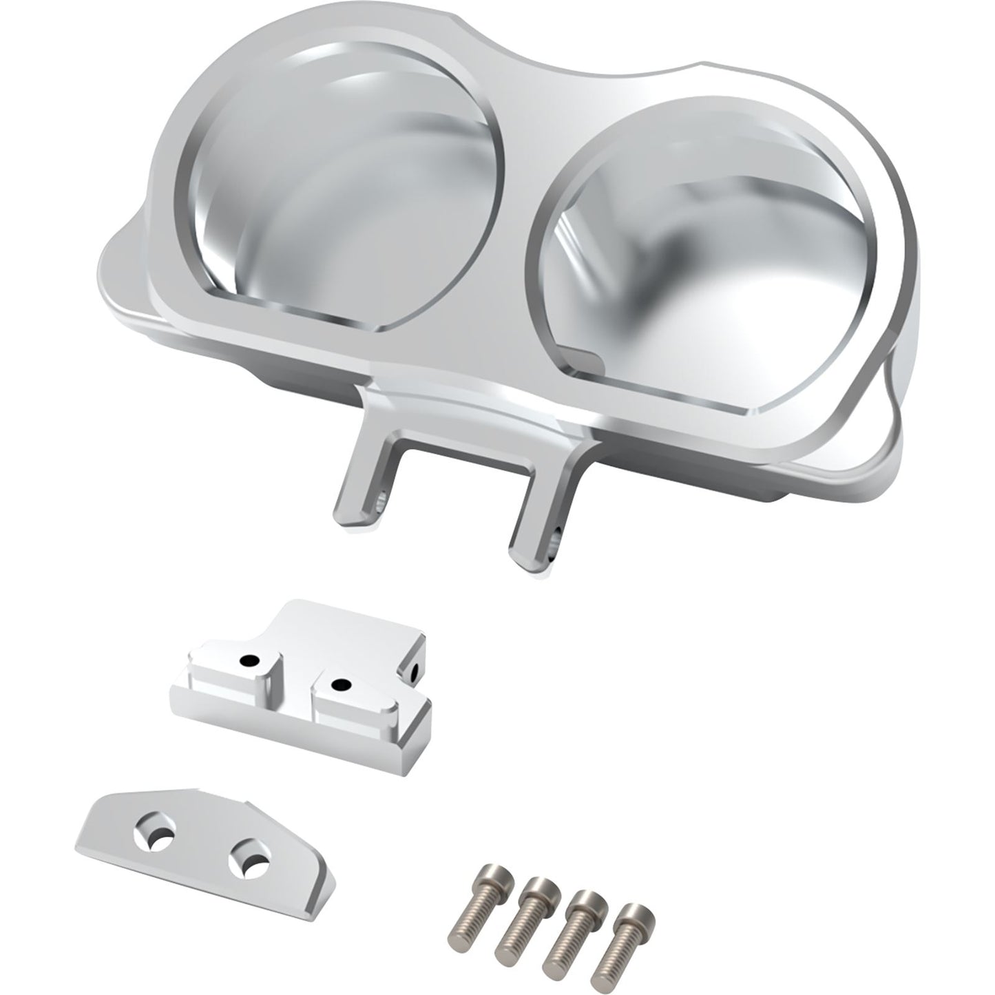 LA Choppers Gauge Mount - Dual - Raw [MPN: LA-7397-03R]_1095979