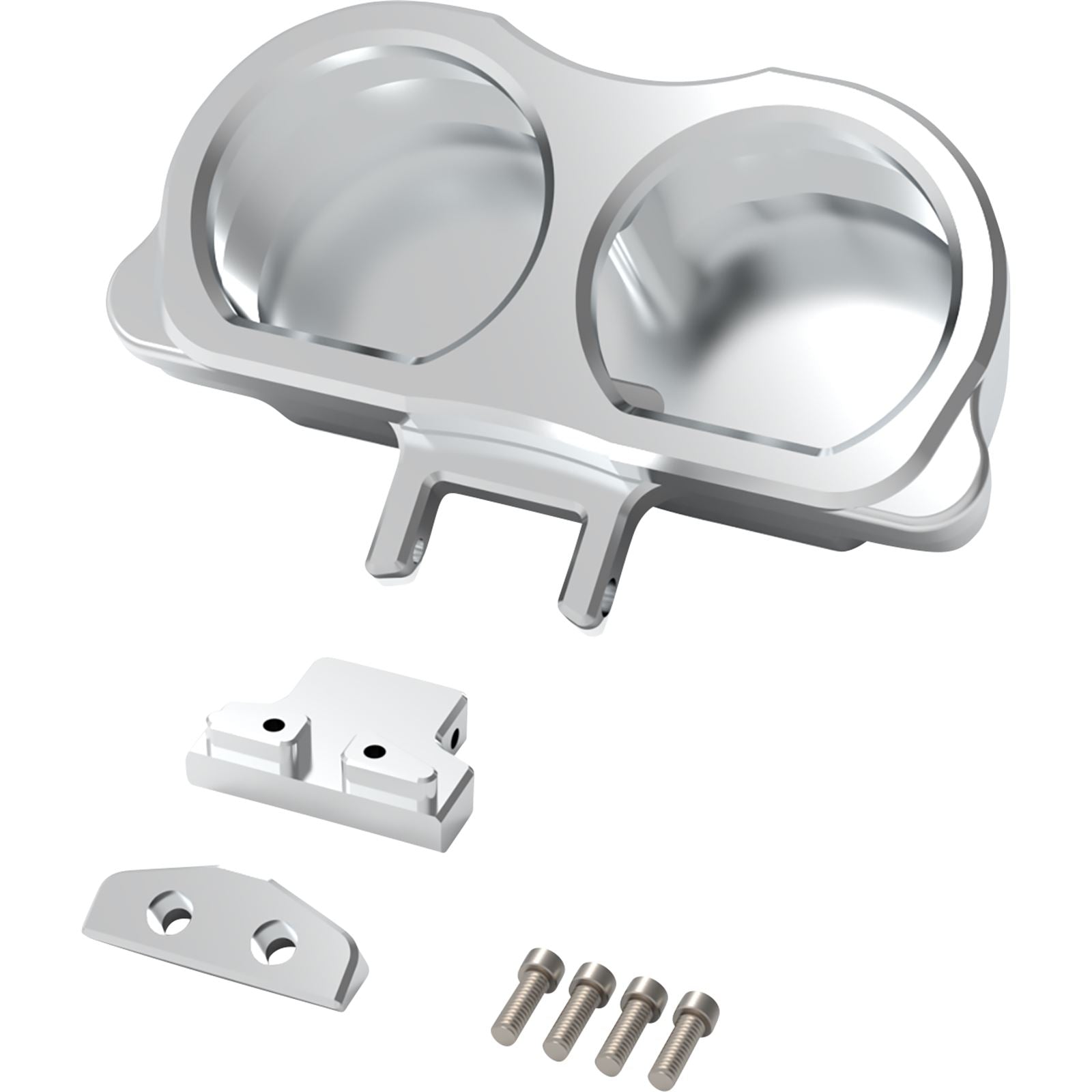 LA Choppers Gauge Mount - Dual - Raw [MPN: LA-7397-03R]_1095979