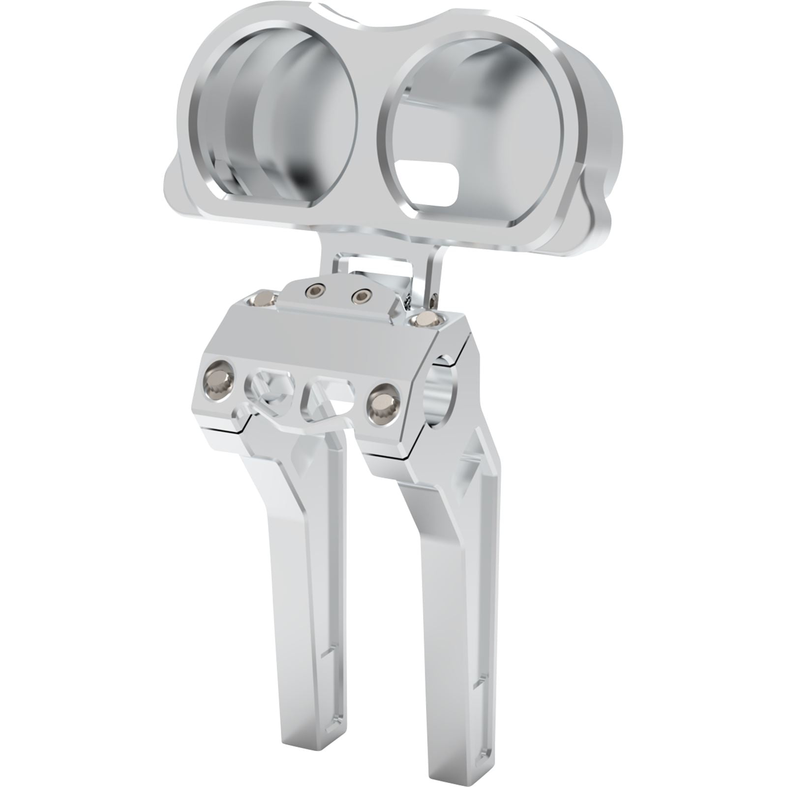 LA Choppers Gauge Mount - Dual - Raw [MPN: LA-7397-03R]_1095980