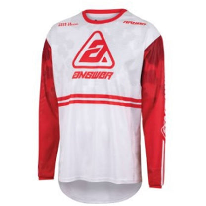 Answer Youth A23 Arkon Trials Jersey - Red/White - Youth XL 447563_980080