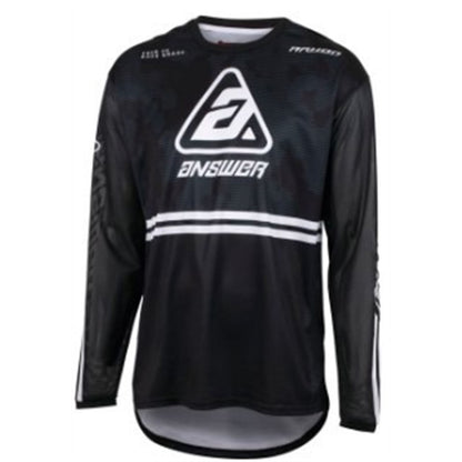 Answer Youth A23 Arkon Trials Jersey - Black/White/Grey - Youth XL 447599_980112