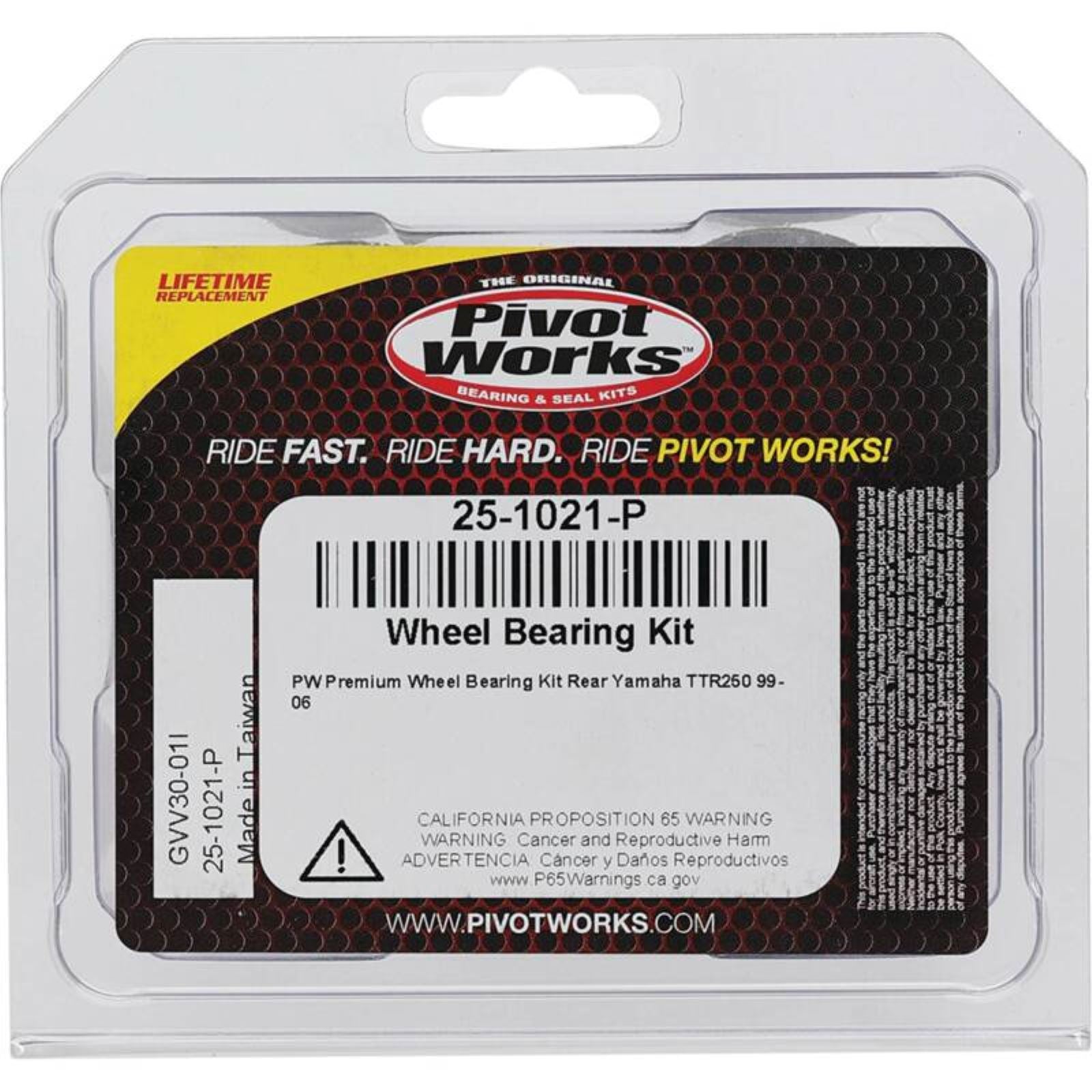 Pivot Works Wheel Bearing Kit - Premium Bearings 25-1021-P_1691869