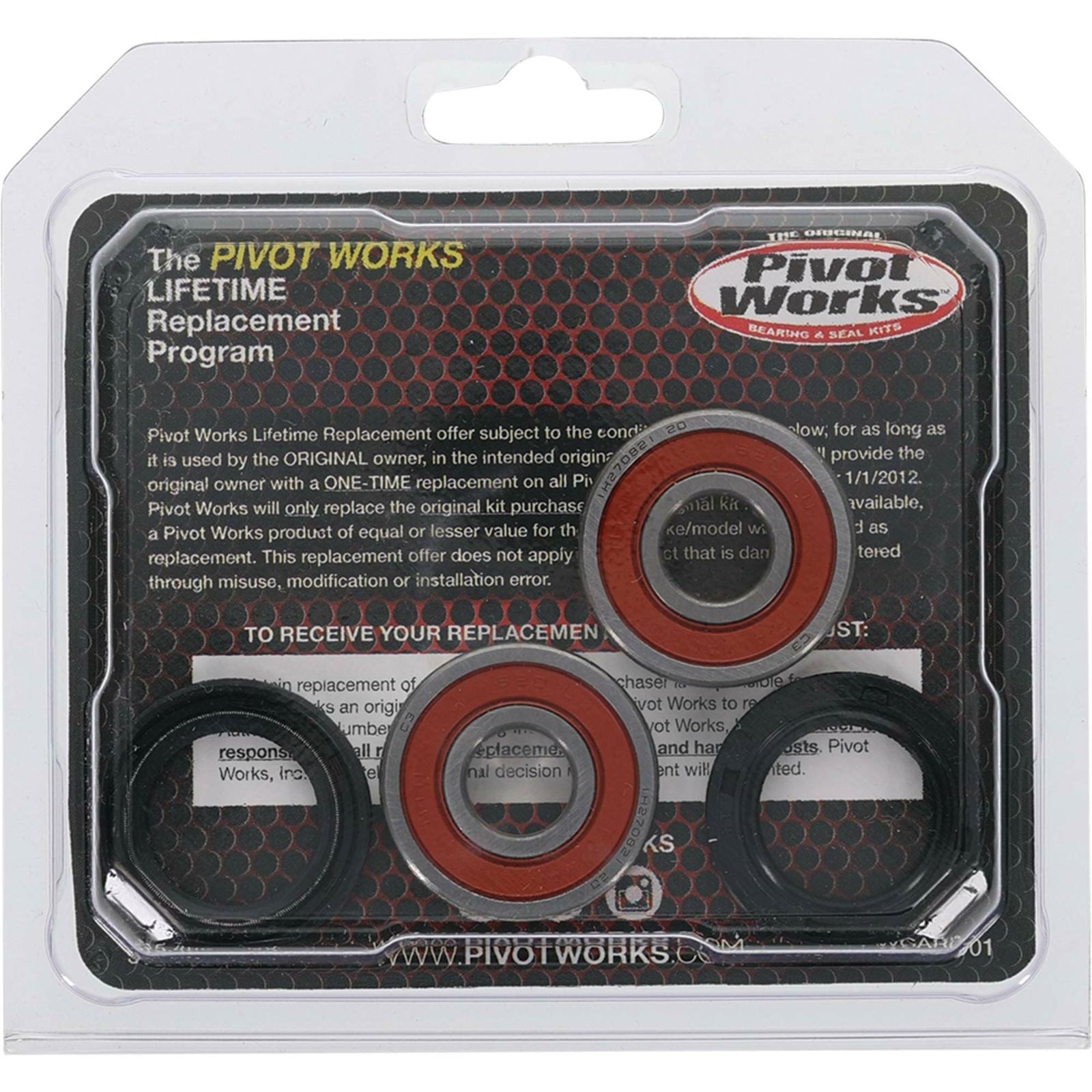 Pivot Works Complete Wheel Bearing Rebuild Kit for Honda CR/CRF/XR 25-1027-P_893145