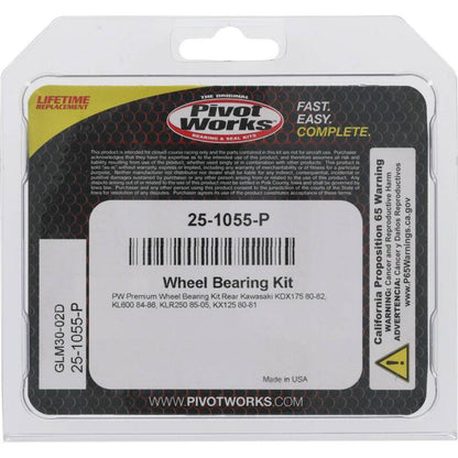 Pivot Works Wheel Bearing Kit Premium for Kawasaki KL/KLR/KDX/KX 25-1055-P_1691204