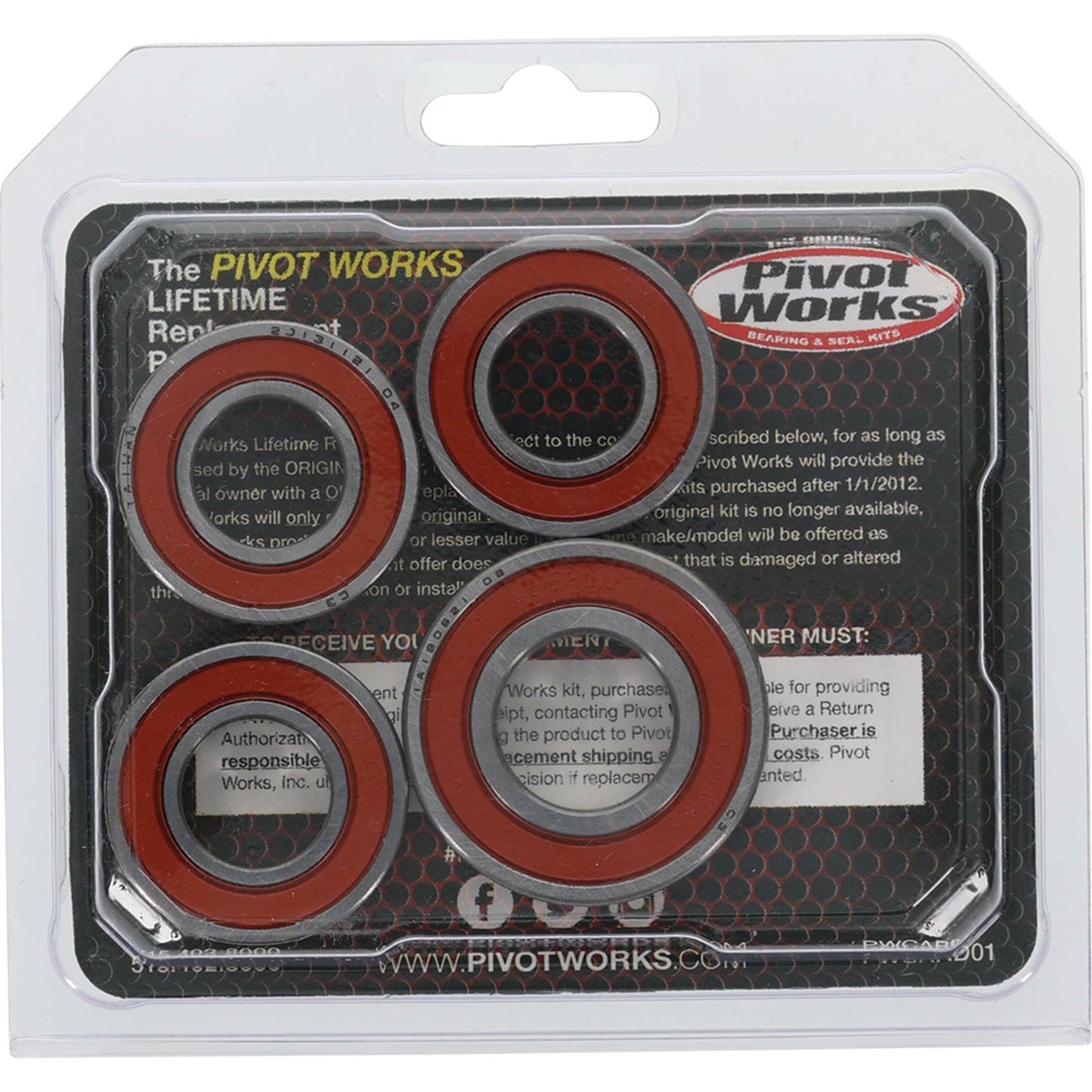 Pivot Works Wheel Bearing Kit Premium for Kawasaki KL/KLR/KDX/KX 25-1055-P_893191