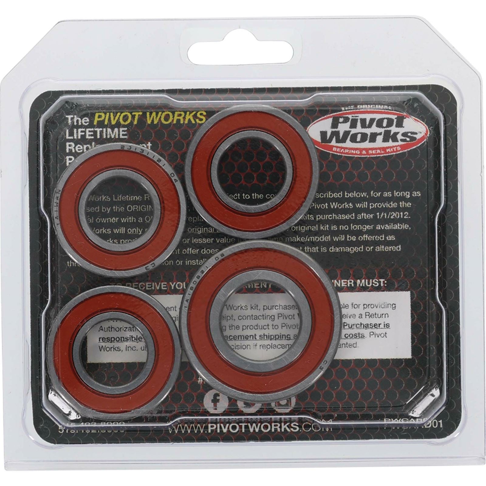 Pivot Works Wheel Bearing Kit Premium for Kawasaki KL/KLR/KDX/KX 25-1055-P_893191