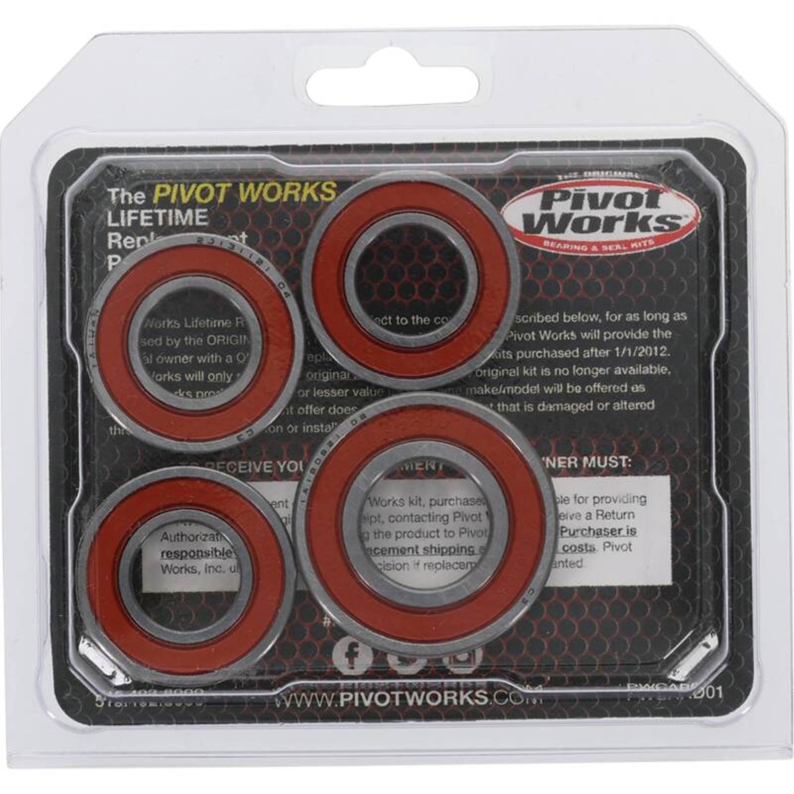 Pivot Works Wheel Bearing Kit Premium for Kawasaki KL/KLR/KDX/KX 25-1055-P_1691205