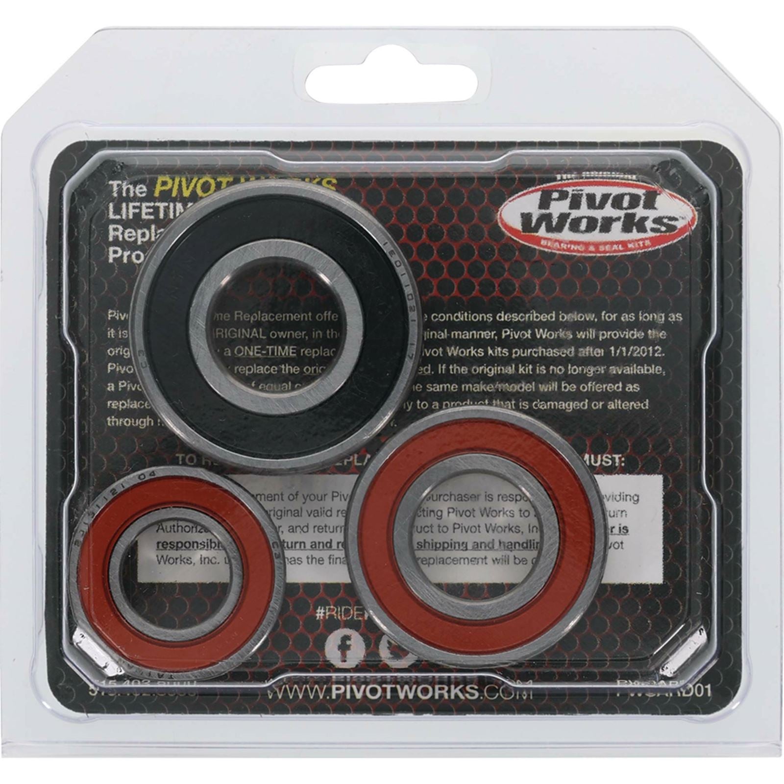 Pivot Works Complete Wheel Bearing Rebuild Kit for Kawasaki/Polaris 25-1056-P_893220