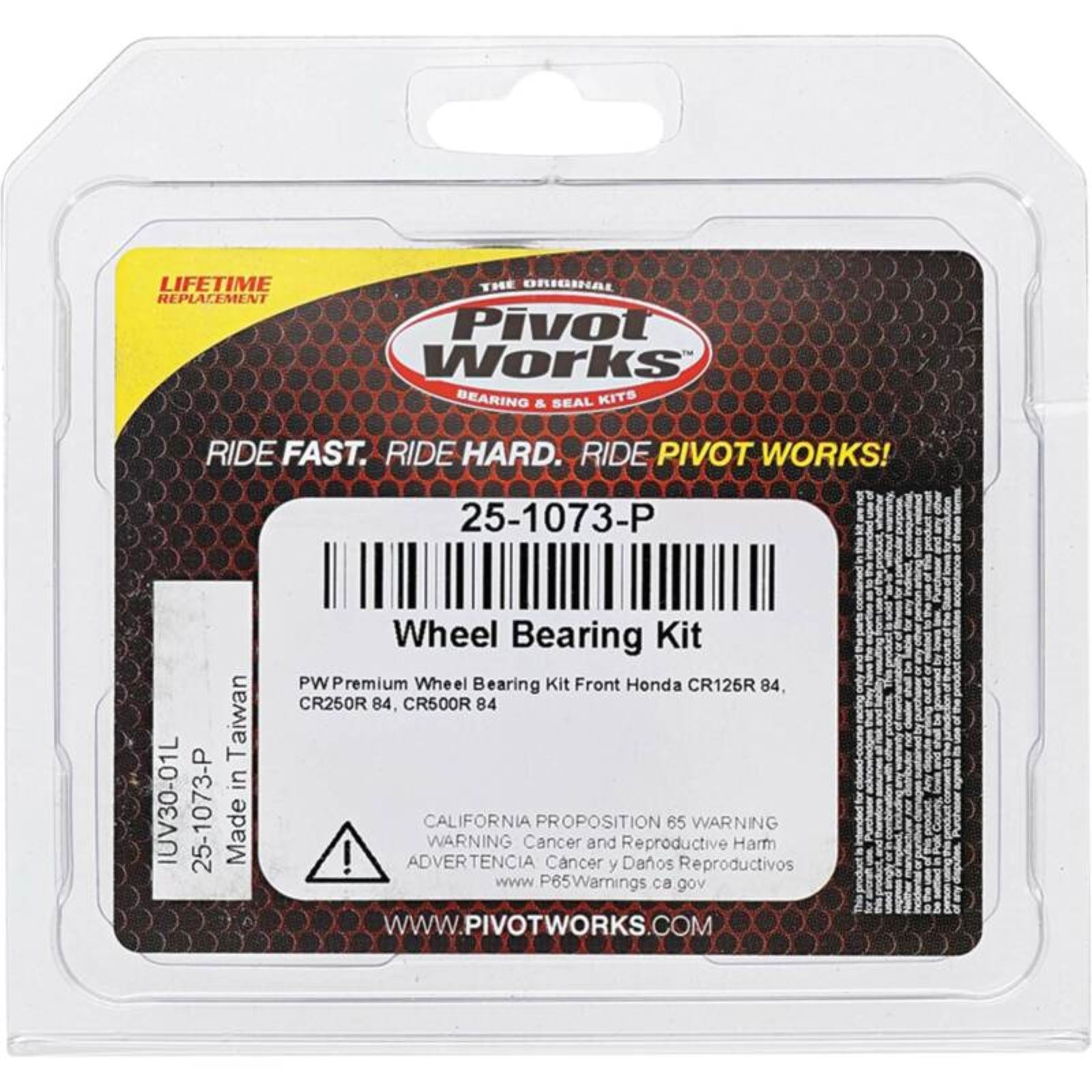Pivot Works Wheel Bearing Kit - Premium Bearings 25-1073-P_1692417