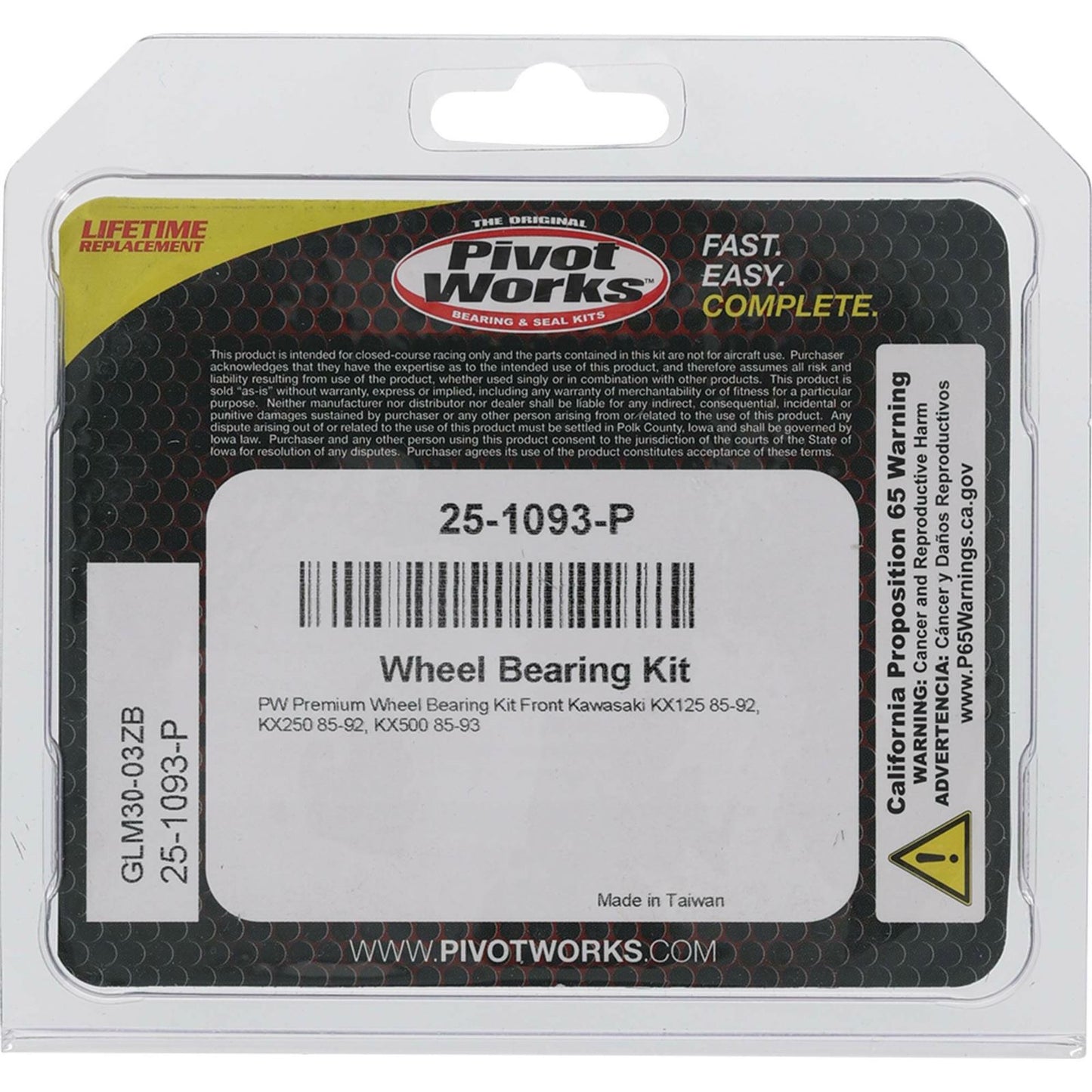 Pivot Works Wheel Bearing Kit - Premium 25-1093-P_893209