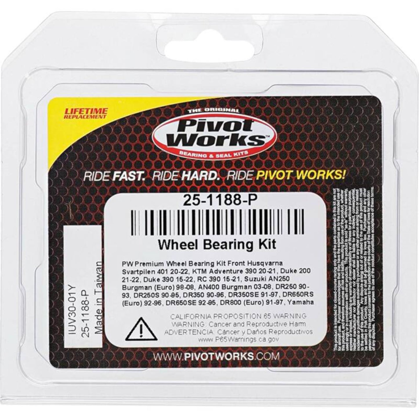 Pivot Works Wheel Bearing Kit - Premium 25-1188-P_1690090
