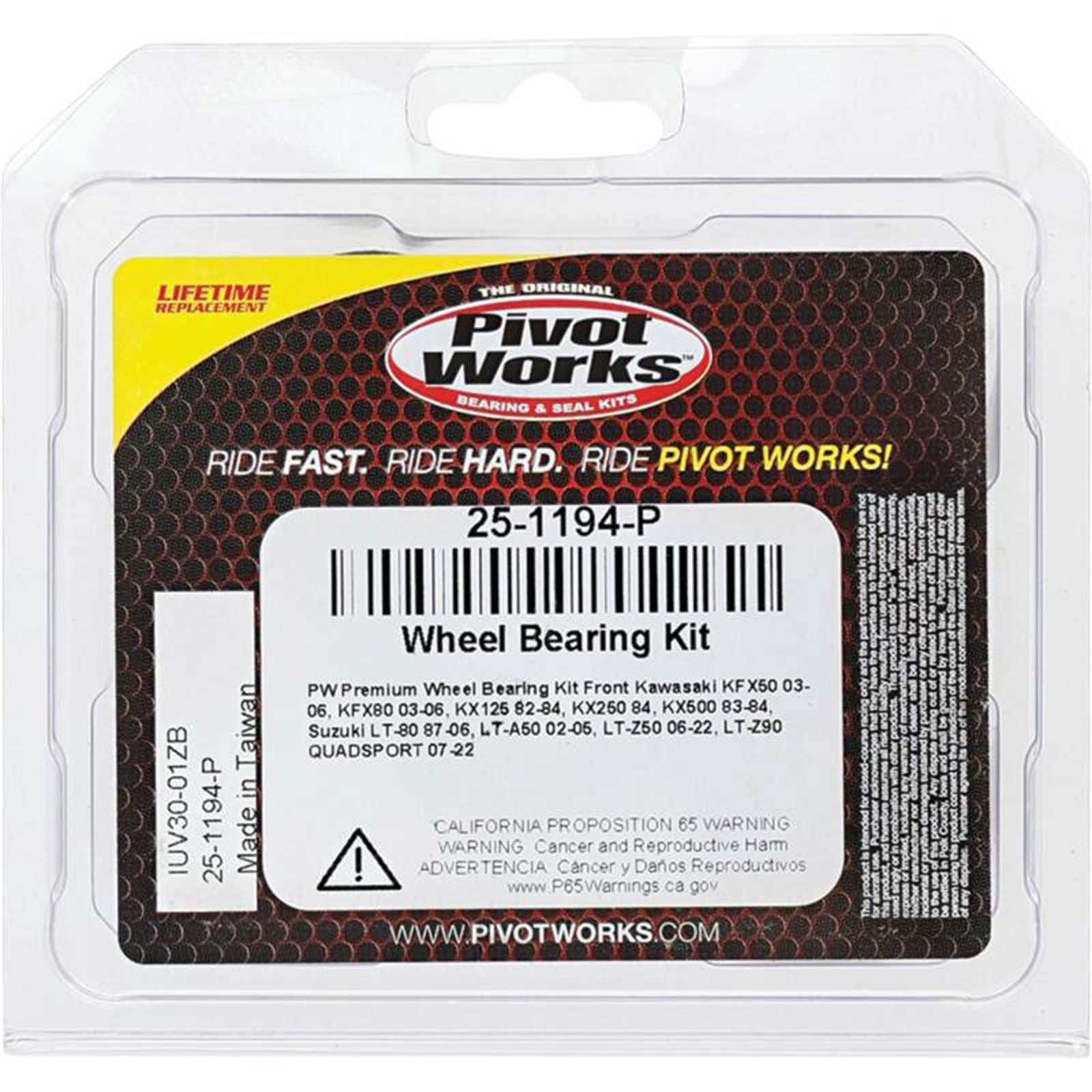 Pivot Works Complete Wheel Bearing Rebuild Kits 25-1194-P_1520447
