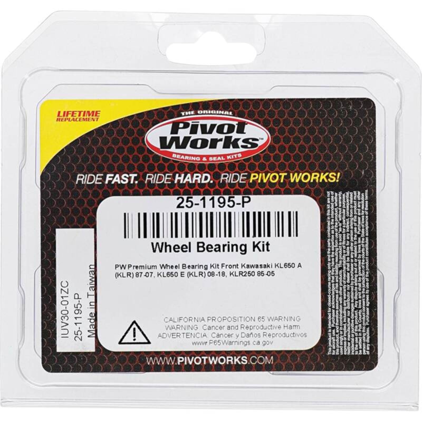 Pivot Works Wheel Bearing Kit - Premium 25-1195-P_1691199
